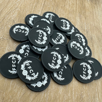 Custom biodegradable tokens Ø29mm – 100 pcs