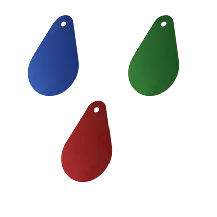 Engraved number tags - 1 pc