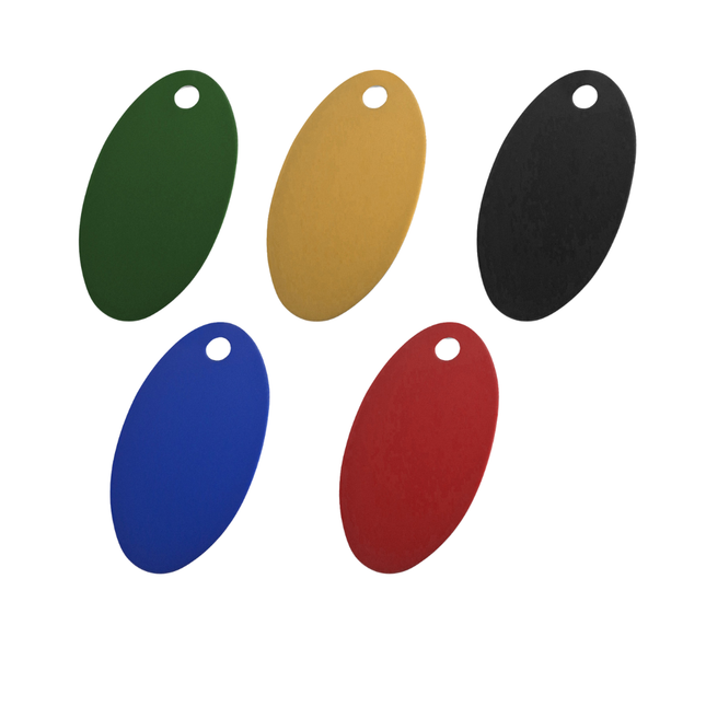 Aluminium tags with number - 1 pc