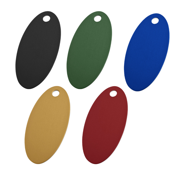 Aluminum metal tags with number - 1 pc