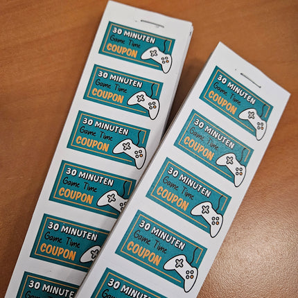 Custom drink tickets on strips - 1000 tickets