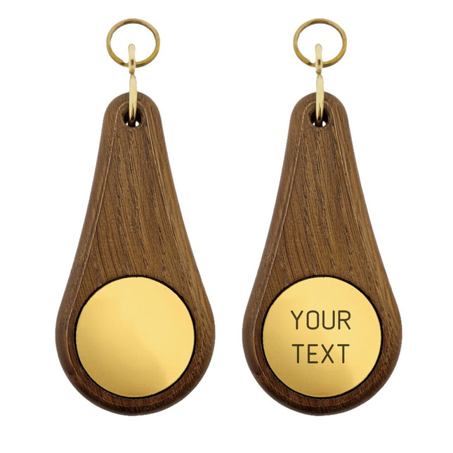 Oaky Drop dark brown hotel keychain – 1 pc