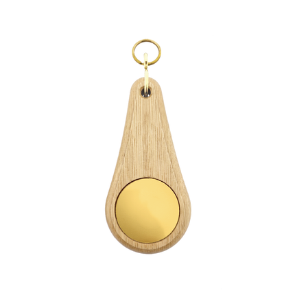 Oaky Drop light brown hotel keychain – 1 pc