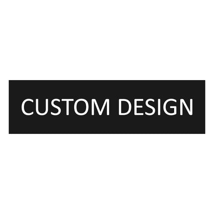 Custom design black door sign 165x45mm - 1 pc