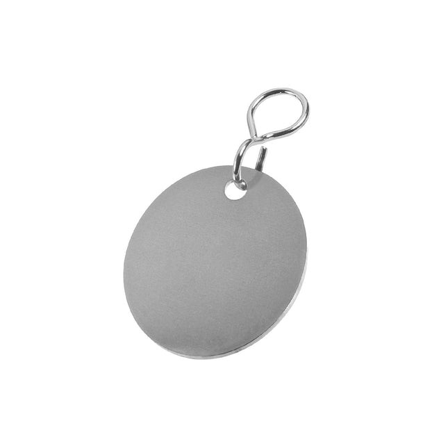 Blank stainless steel key tags - 1 pc