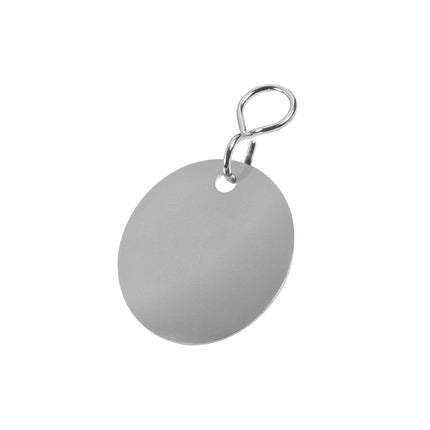 Blank stainless steel key tag - 1 pc