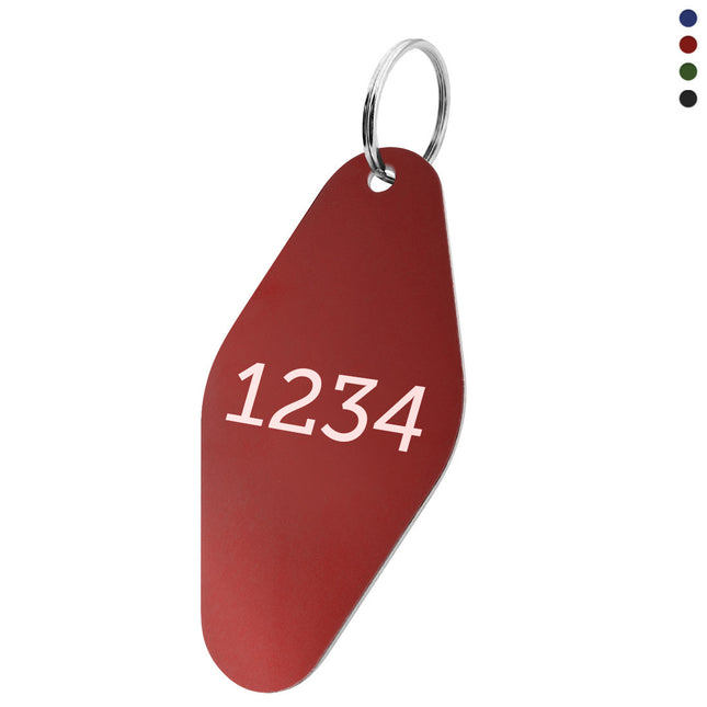 Aluminum key tag 44x88.5mm with number - 1 pc