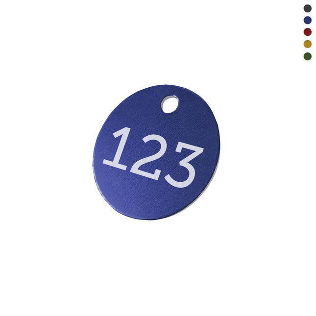 Aluminum number discs - 1 pc