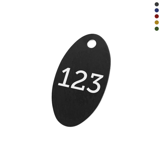 Aluminium tags with number - 1 pc