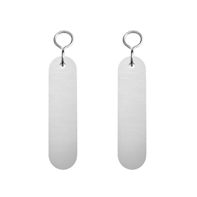 Blank Victor Label hotel keychain silver - 1 pc