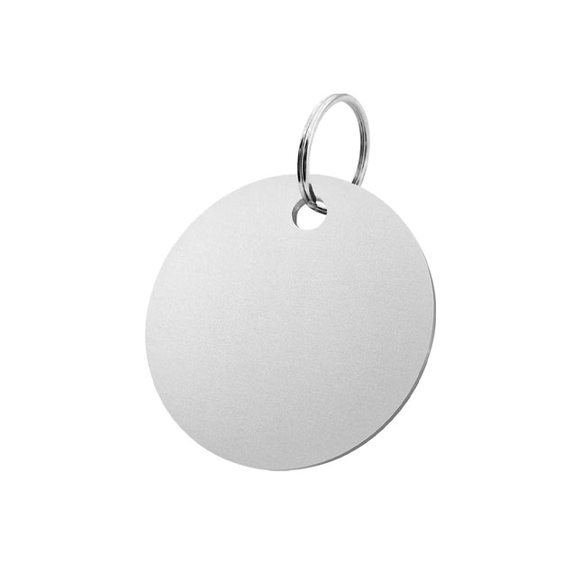 Blank aluminum key tag 50mm – 1 pc