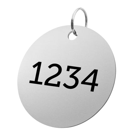 Aluminum key tag 80mm with number – 1 pc