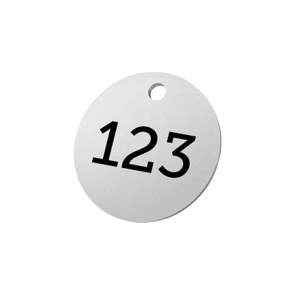 Aluminum numbered tag 50mm – 1 pc
