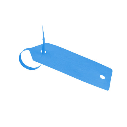 Self-locking key tags blue HDPE 190x37mm