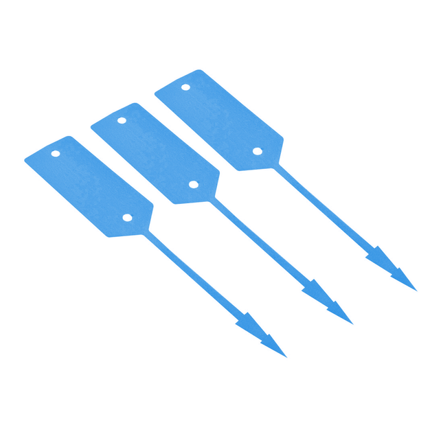 Loop lock labels blue HDPE 190x37mm