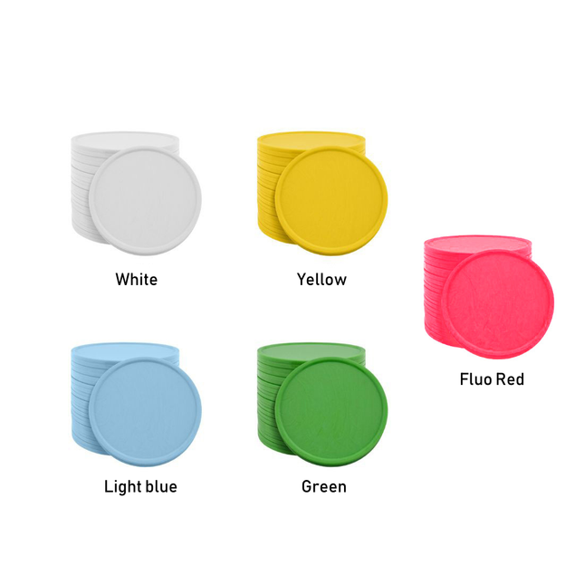 Numbered tokens 1-100