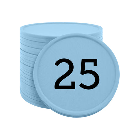 Numbered tokens 1-100