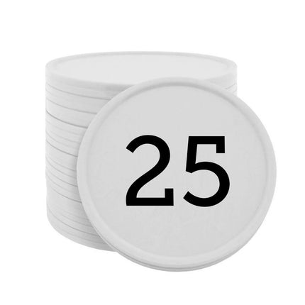 Numbered tokens 1-100