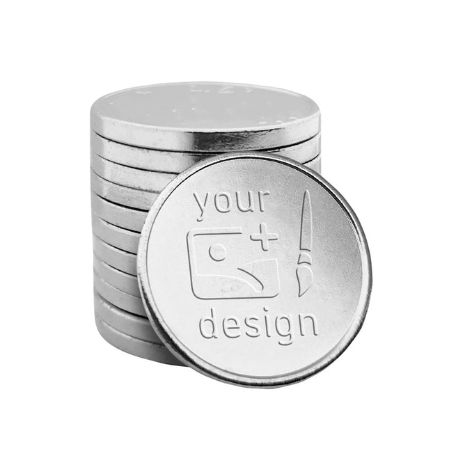 Custom steel token Ø23mm - 1000 pc