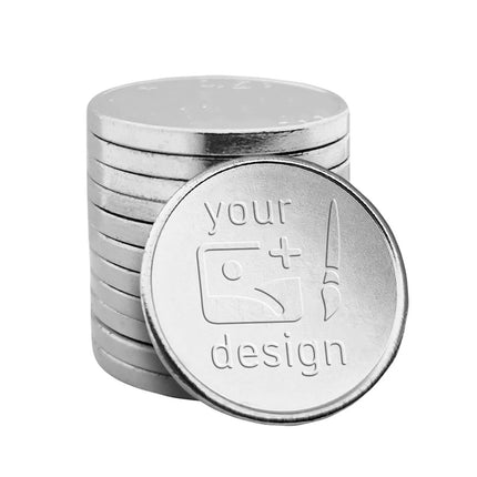 Custom steel token Ø25mm - 1000 pc