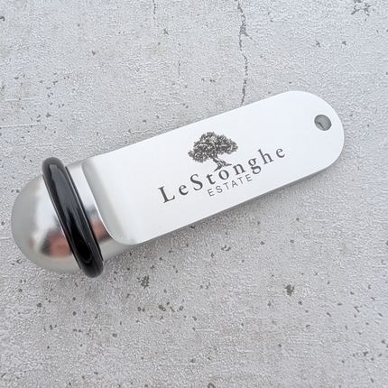 Big Classic silver hotel keychain engraved – 1 pc