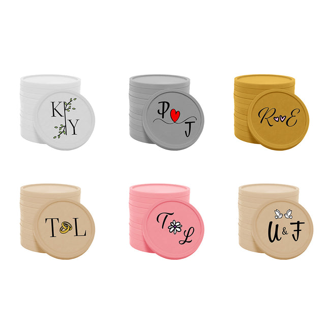 Wedding tokens Ø29mm - 100 pcs