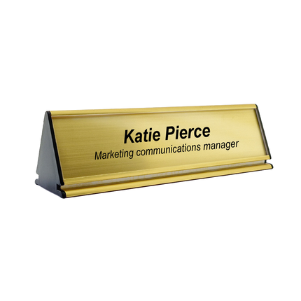 Custom name plate Prestige gold - 1 pc