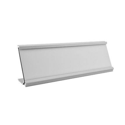 Custom name plate Titan silver - 1 pc