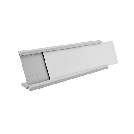Custom name plate Titan silver - 1 pc