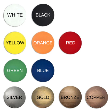 Custom name plate Royale silver - 1 pc