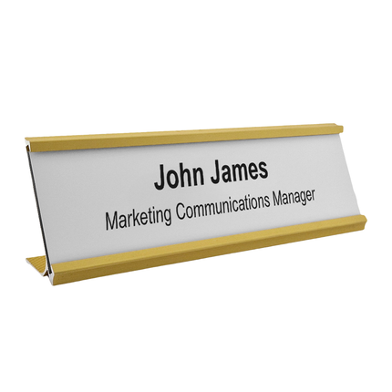Custom name plate Titan gold - 1 pc