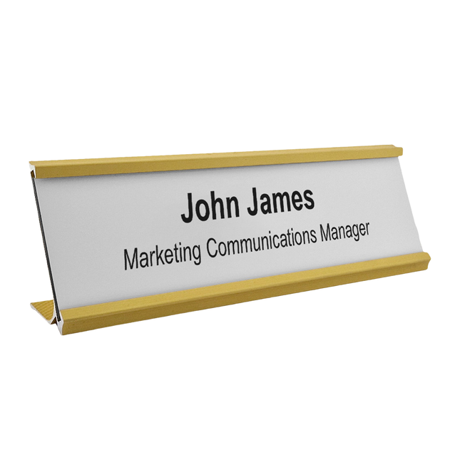 Custom name plate Titan gold - 1 pc