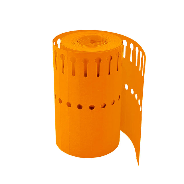 Loop-lock labels orange PVC 120x13mm
