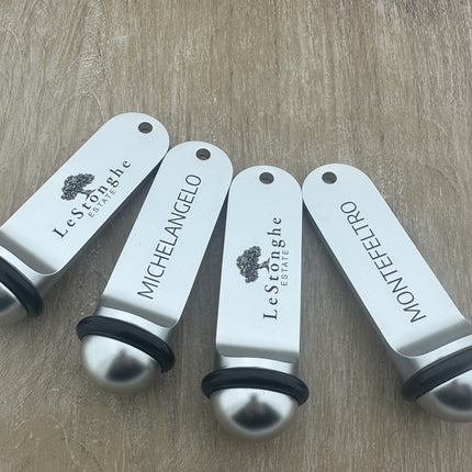 Big Classic silver hotel keychain engraved – 1 pc