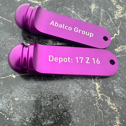 Big Classic purple hotel keychain engraved – 1 pc