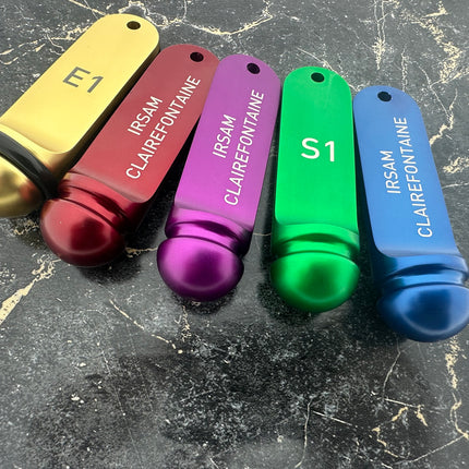 Big Classic green hotel keychain engraved – 1 pc