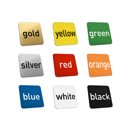 Acrylic rectangular key tag with text - 1 pc