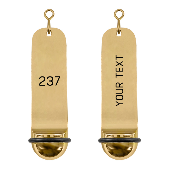 Classico hotel keychain gold engraved - 1 pc