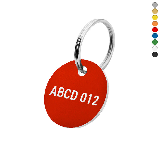Acrylic key tags with license plate number - 1 pc