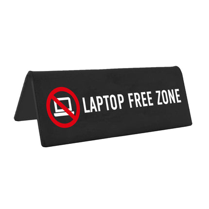Laptop free zone sign - 1 pc
