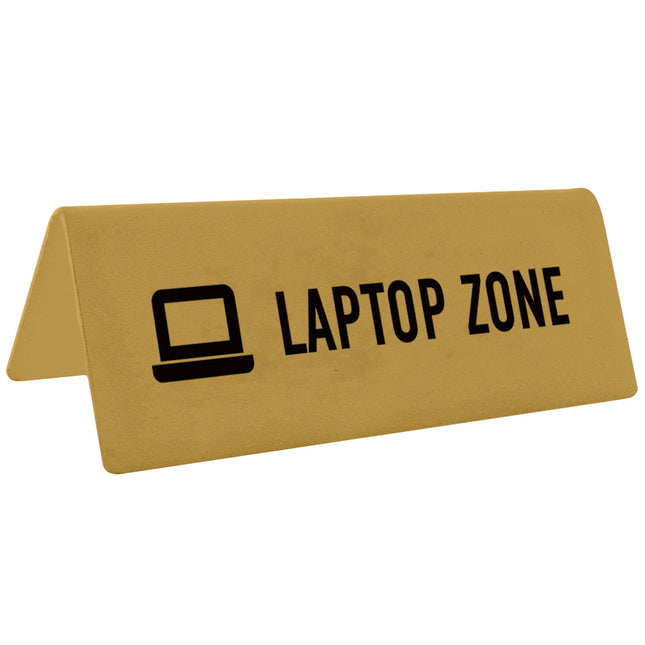 Laptop zone sign - 1 pc