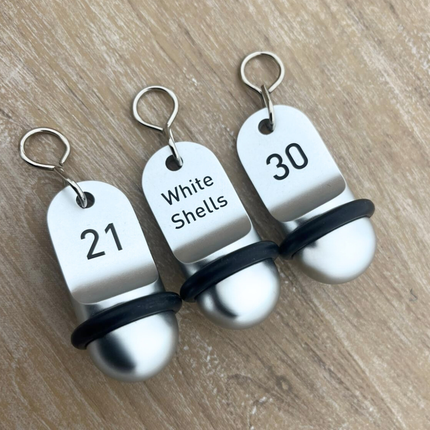 Mini Classic silver hotel keychain engraved – 1 pc