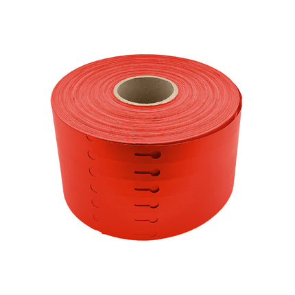 Loop-lock labels red HDPE 160x17mm