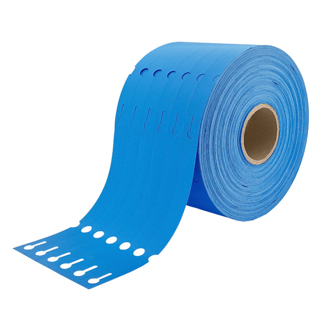 Loop-lock labels blue HDPE 160x17mm