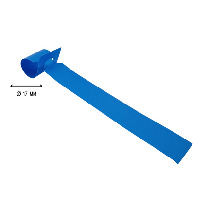 Loop-lock labels blue HDPE 160x17mm