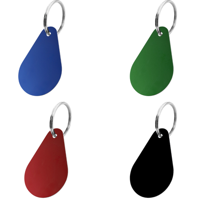 Blank aluminum key tag 29x45mm - 1 pc