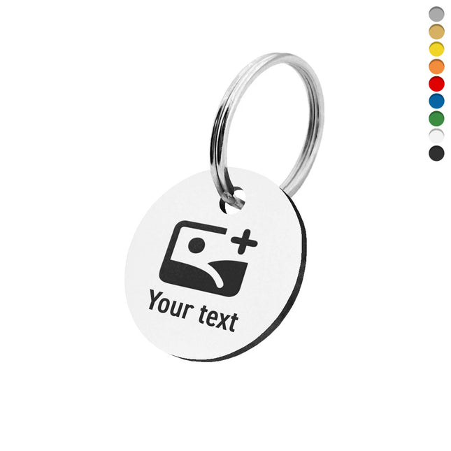 Acrylic key tags with logo and text - 1 pc
