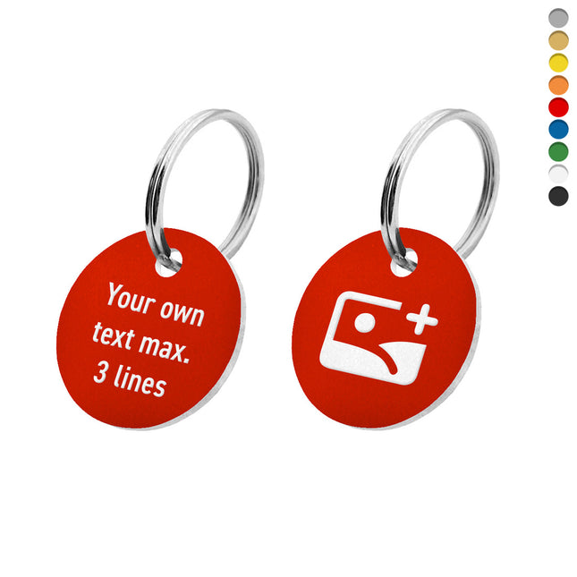 Acrylic key tag text and logo - 1 pc