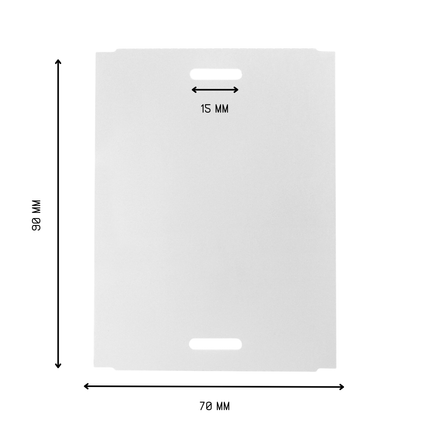 Custom hanging tags 70x90mm