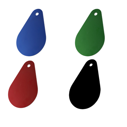 Engraved number tags - 1 pc